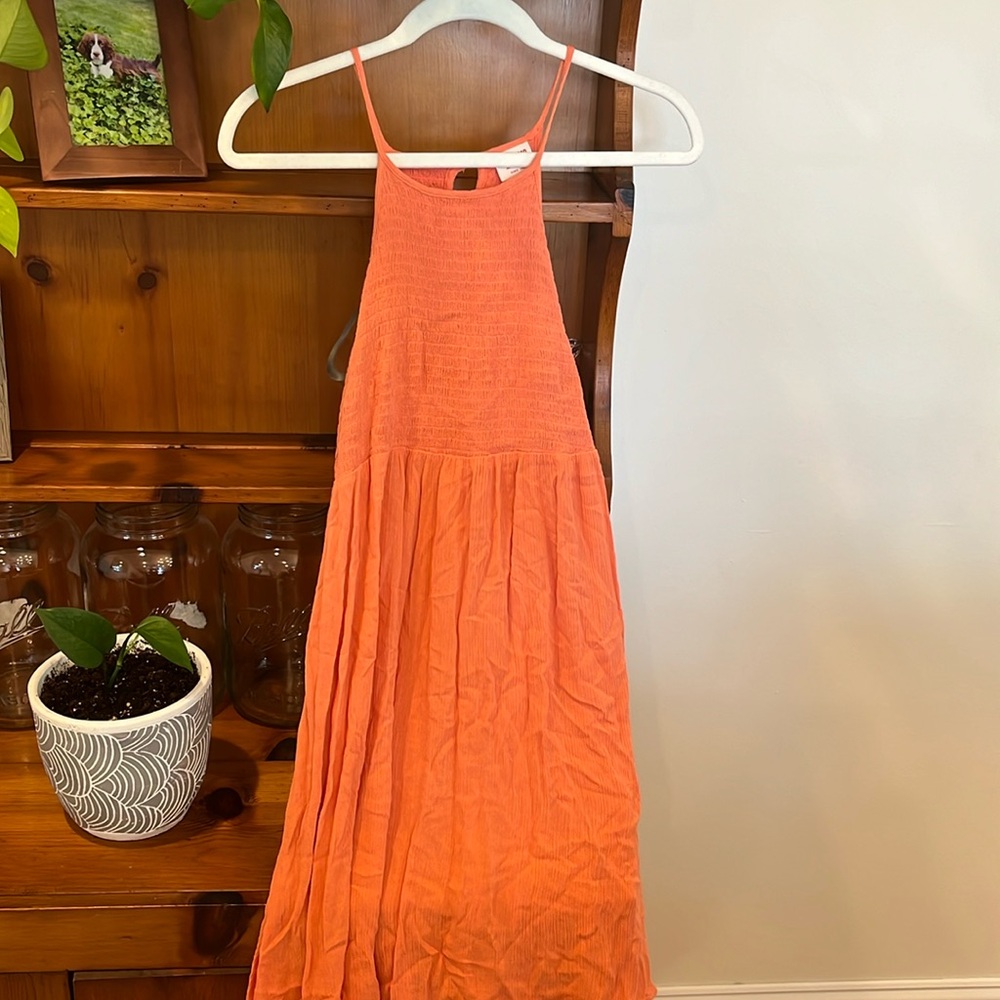 Pink flowy dress